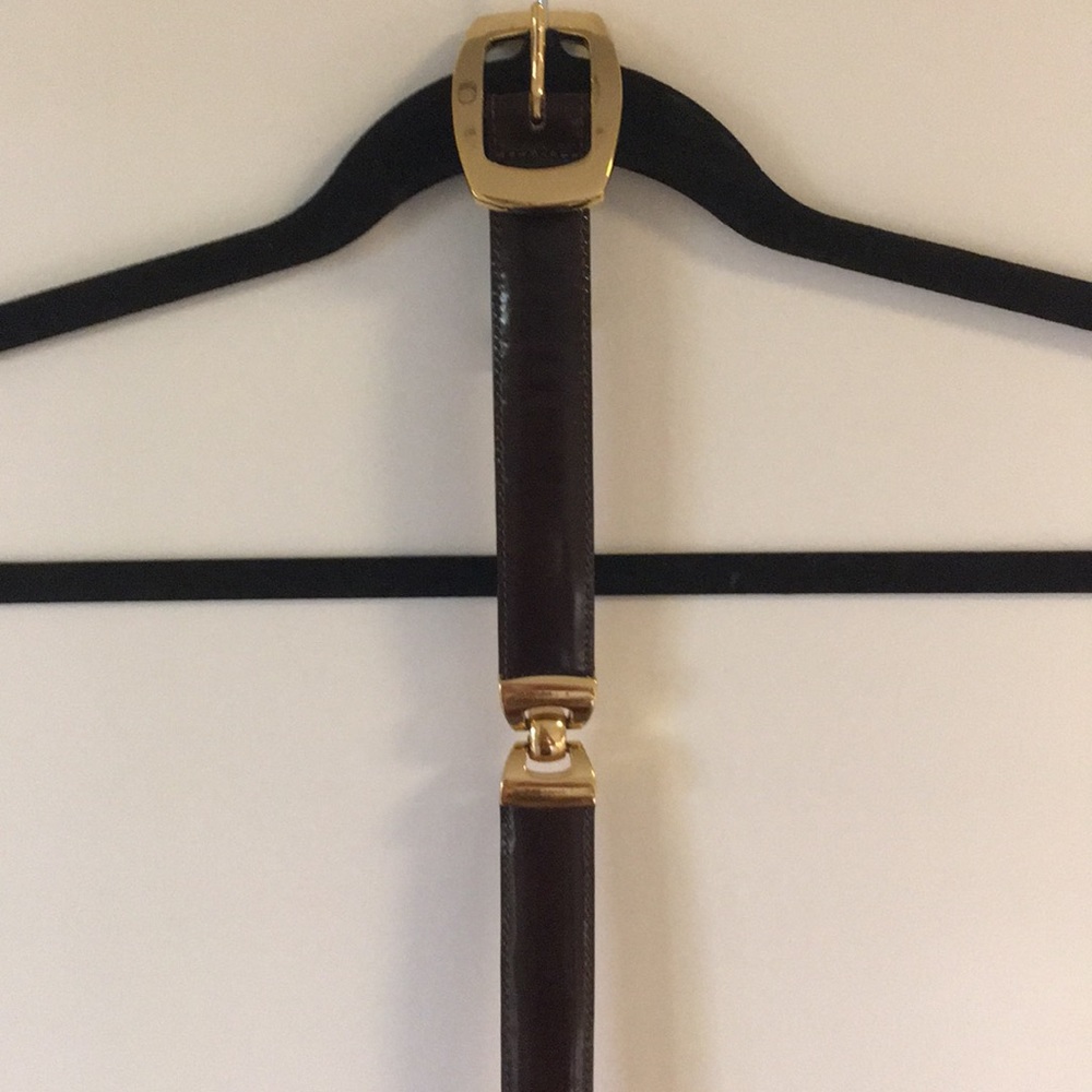 Gold and brown waiste belt