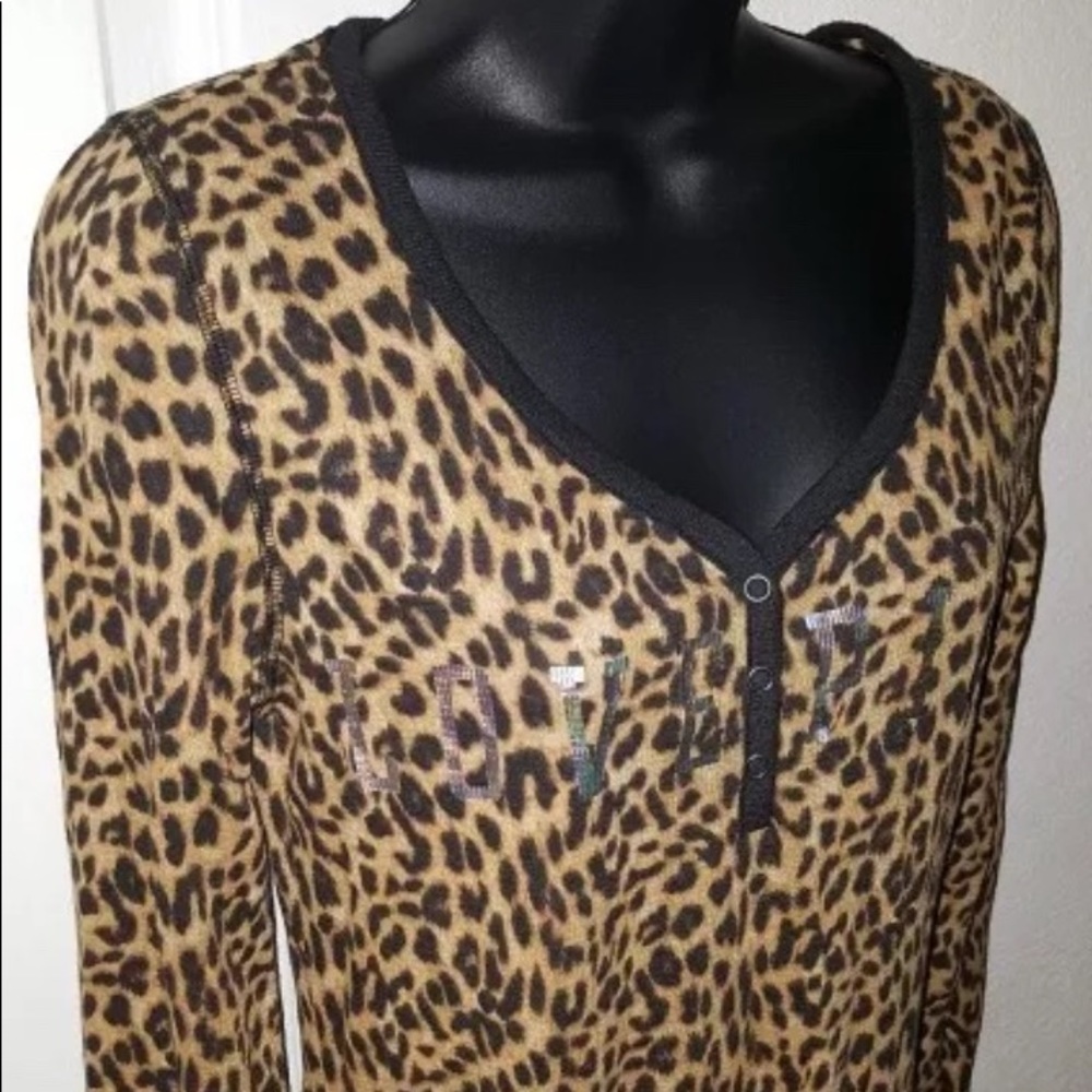 Victoria’s Secret Pink Onesie Long Jane Leopard