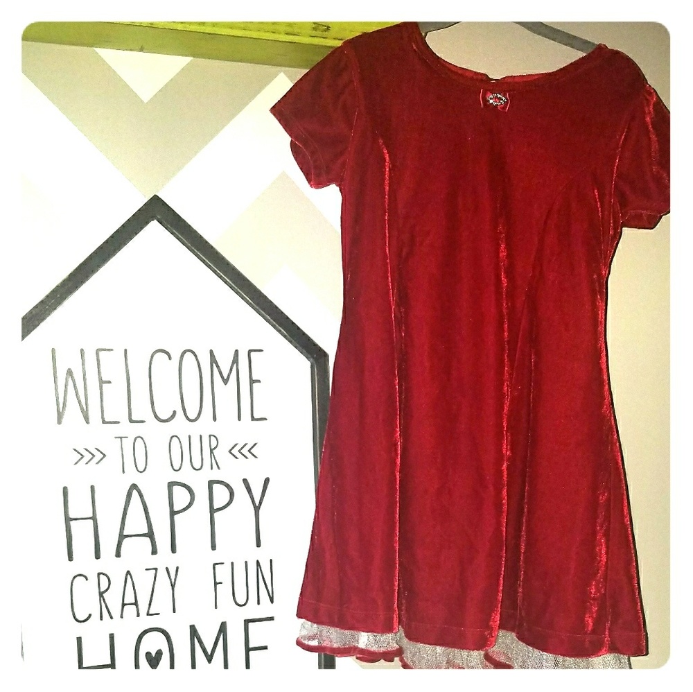 Young girls Velvet Christmas dress❤