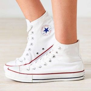 White High Top Converse All-Stars