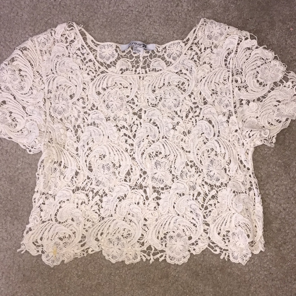 Lace crop top