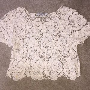 Lace crop top