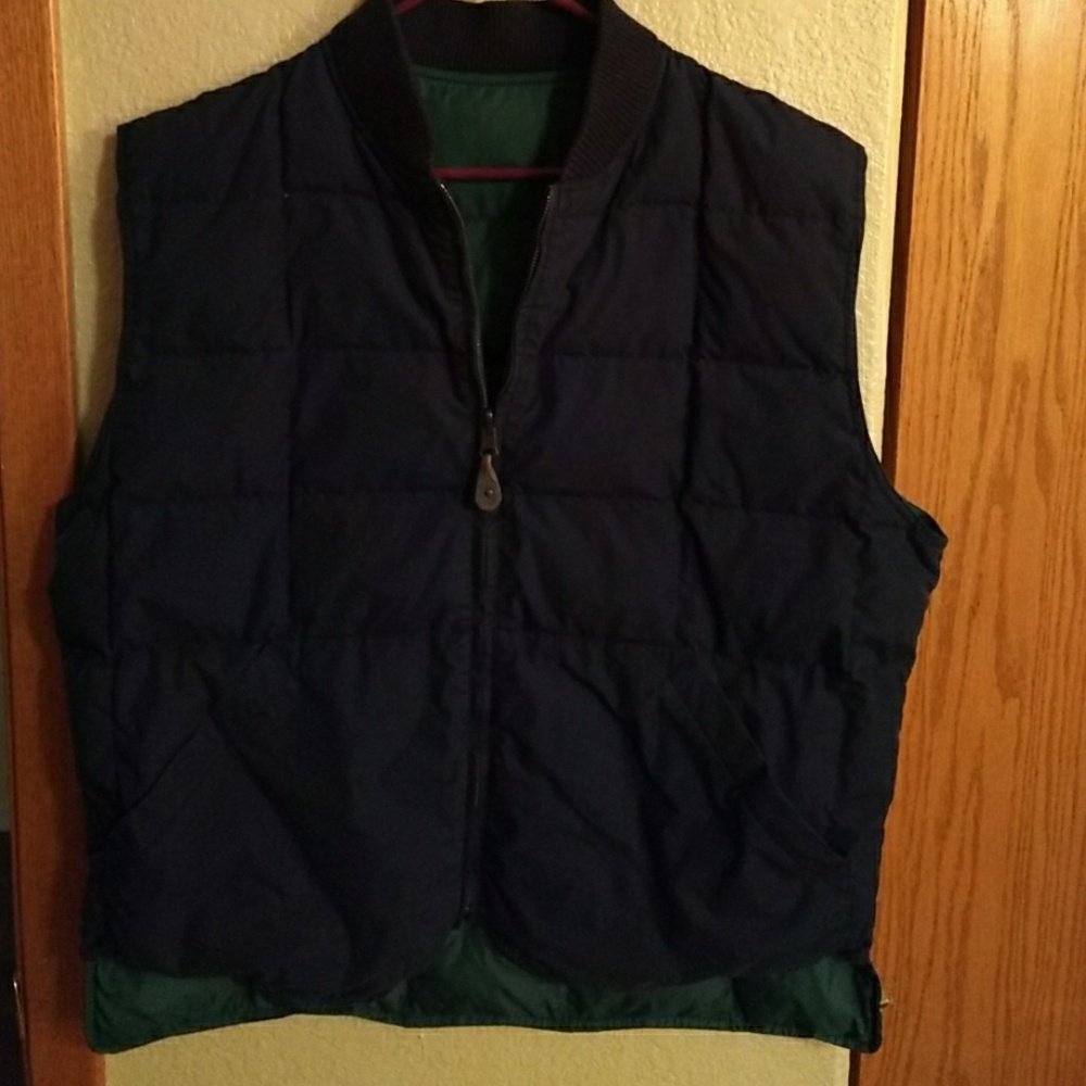 Mens down filled vest
