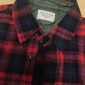Fear Of God Red Flannel