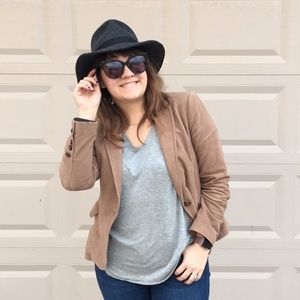 RGL Collection Tops - Gray Modal V-Neck Tee RGL Collection Tops - Gray Modal V-Neck Tee