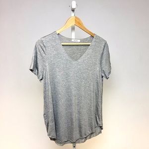 RGL Collection Tops - Gray Modal V-Neck Tee RGL Collection Tops - Gray Modal V-Neck Tee