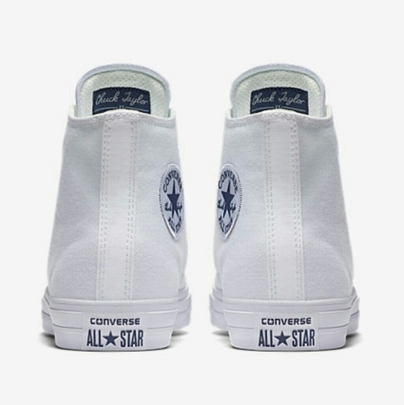 NWT Converse Chuck II 2 Hi Top White Nike Lunarlon - Picture 5 of 7