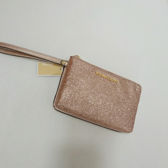 Michael Kors Jet Set Travel Leather Wristlet - Picture 3 of 5