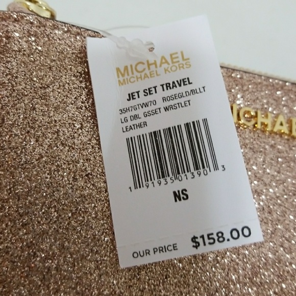 Michael Kors Jet Set Travel Leather Wristlet - Picture 5 of 5