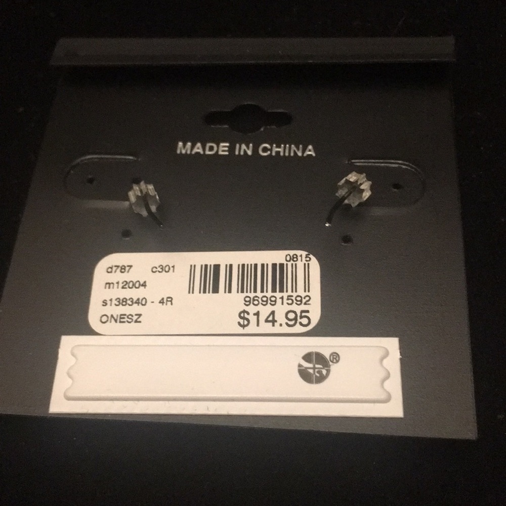 Lane Bryant black padlock necklace & earring set - Picture 5 of 7