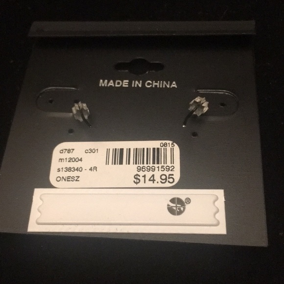 Lane Bryant black padlock necklace & earring set - Picture 5 of 7