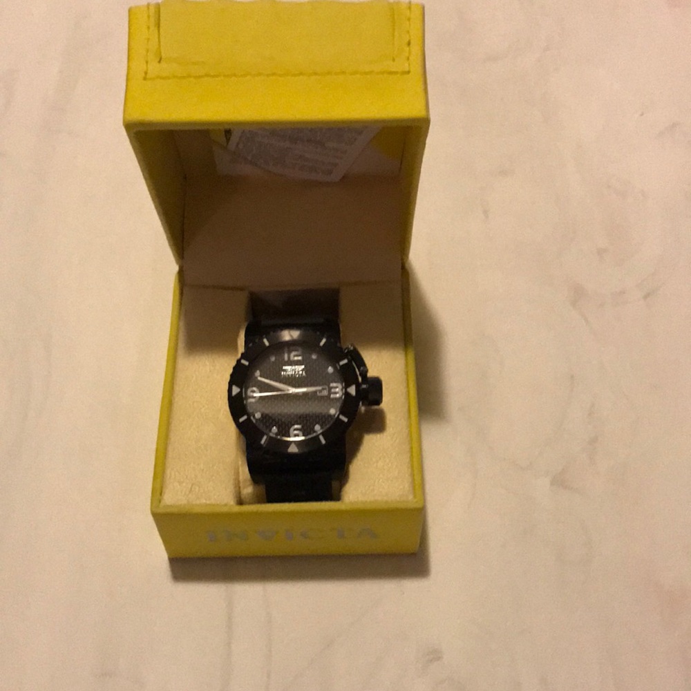 Men's Black Invicta Watch