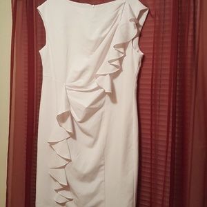 Beautiful brand new white "Ashley Stewart" dress!