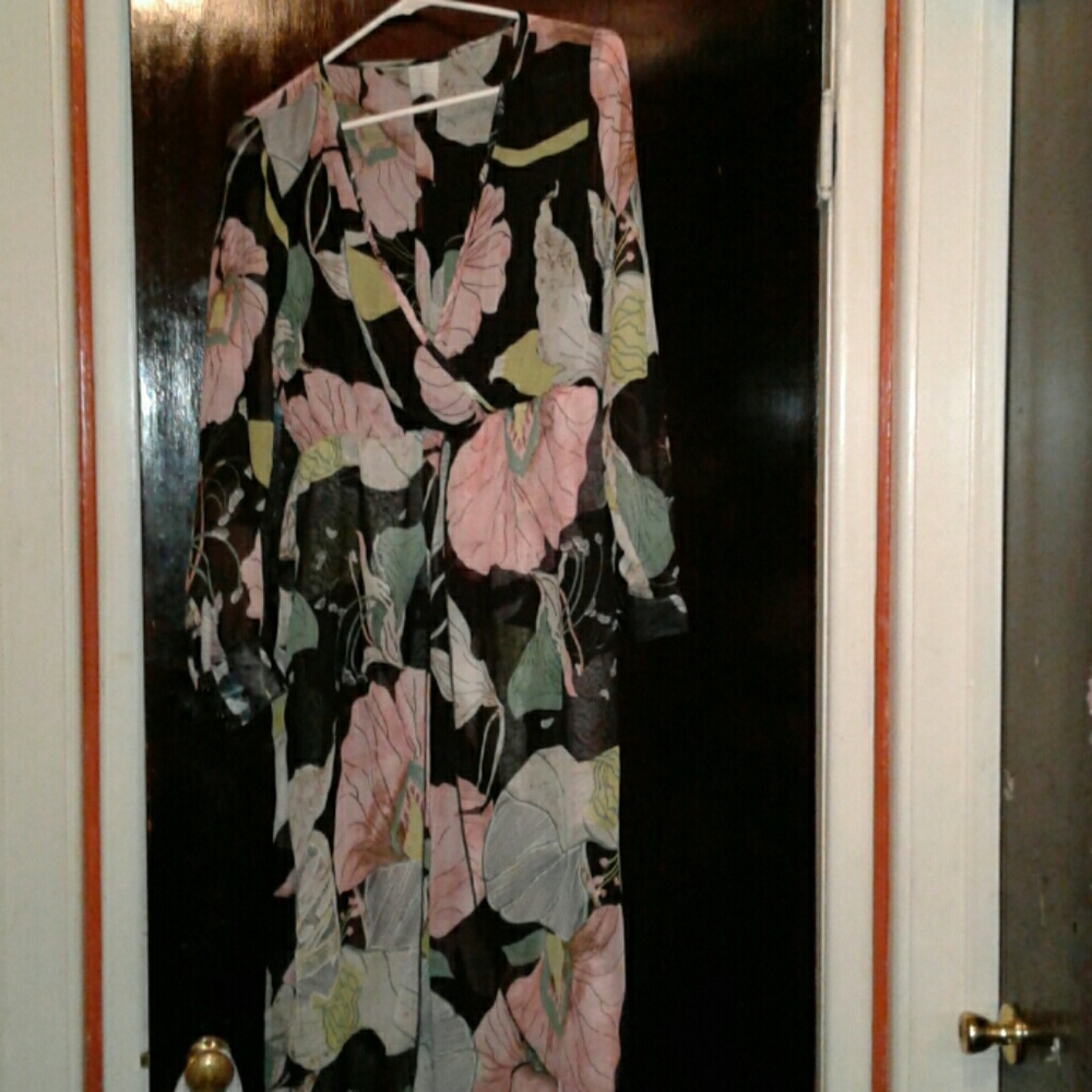 Beautiful sheer floral gown.