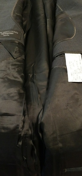 Men's pinstripe suit 40L - Picture 4 of 8