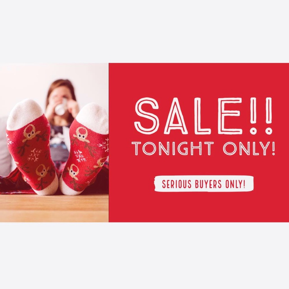 Major Holiday Sale tonight at 7:30