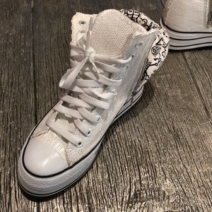 IiJin white platform sneakers