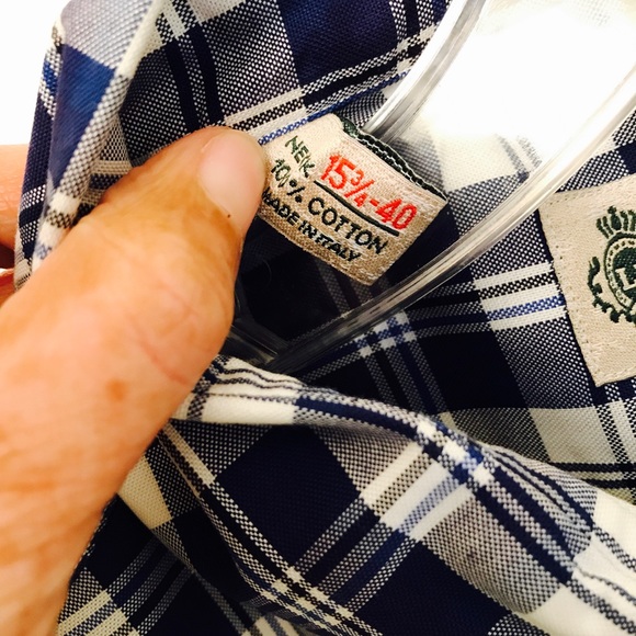 Luxury Vintage Men's Shirt by Luigi Borrelli - Picture 5 of 7