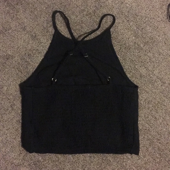 Boho Crop Tank Top with Embroidery - Picture 2 of 4