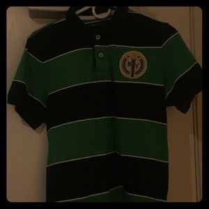 striped collard shirt,accepting best offer