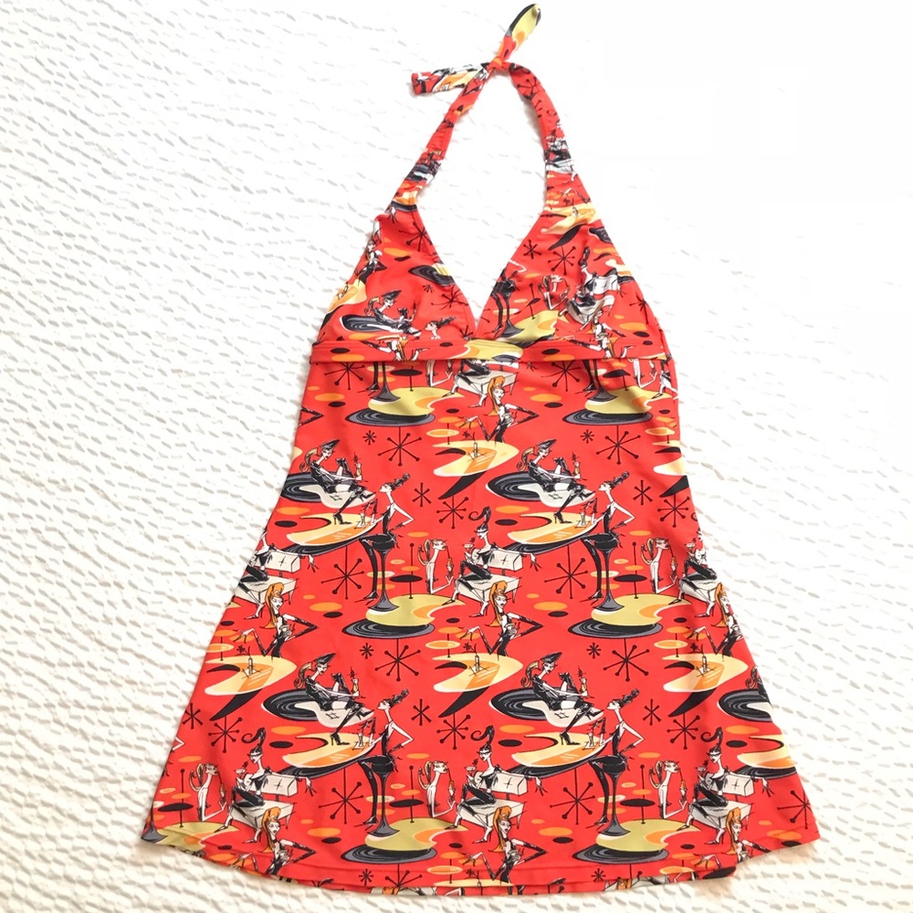Women’s Bahama Girl Halter Tankini Top Size 6