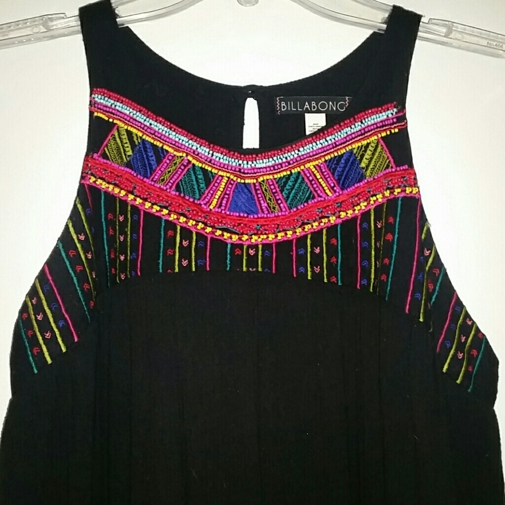Billabong Embroidered and Beaded Dress