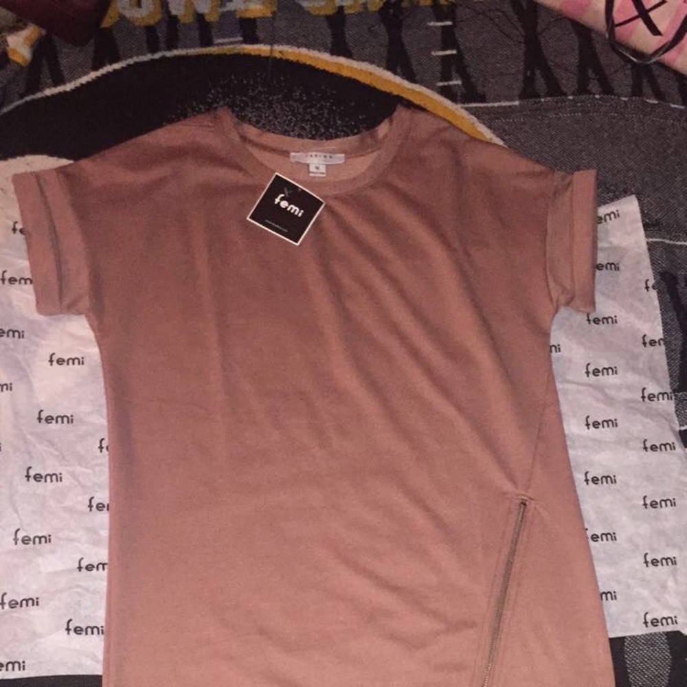 Medium dark mauve colored dress