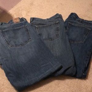 Lot of 3 Jeans 38x32 Gap & Old Navy