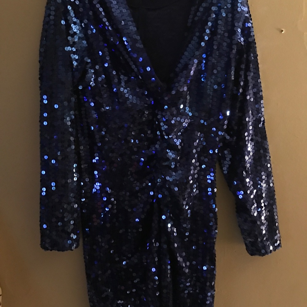 Sequin gorgeous blue dress New Year's Eve!!