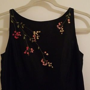 Ann Taylor black silk dress