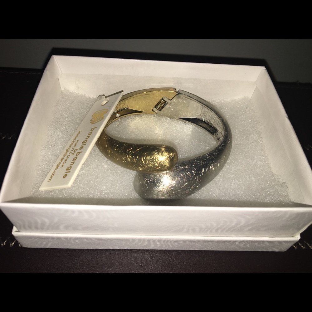 Amrita Singh cuff gold & silver bangle