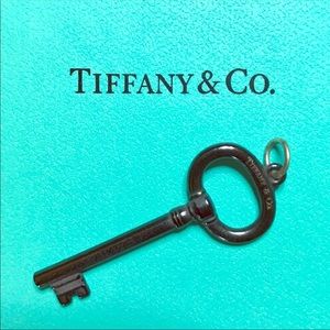 Tiffany & Co. Black Titanium Oval Key Pendant