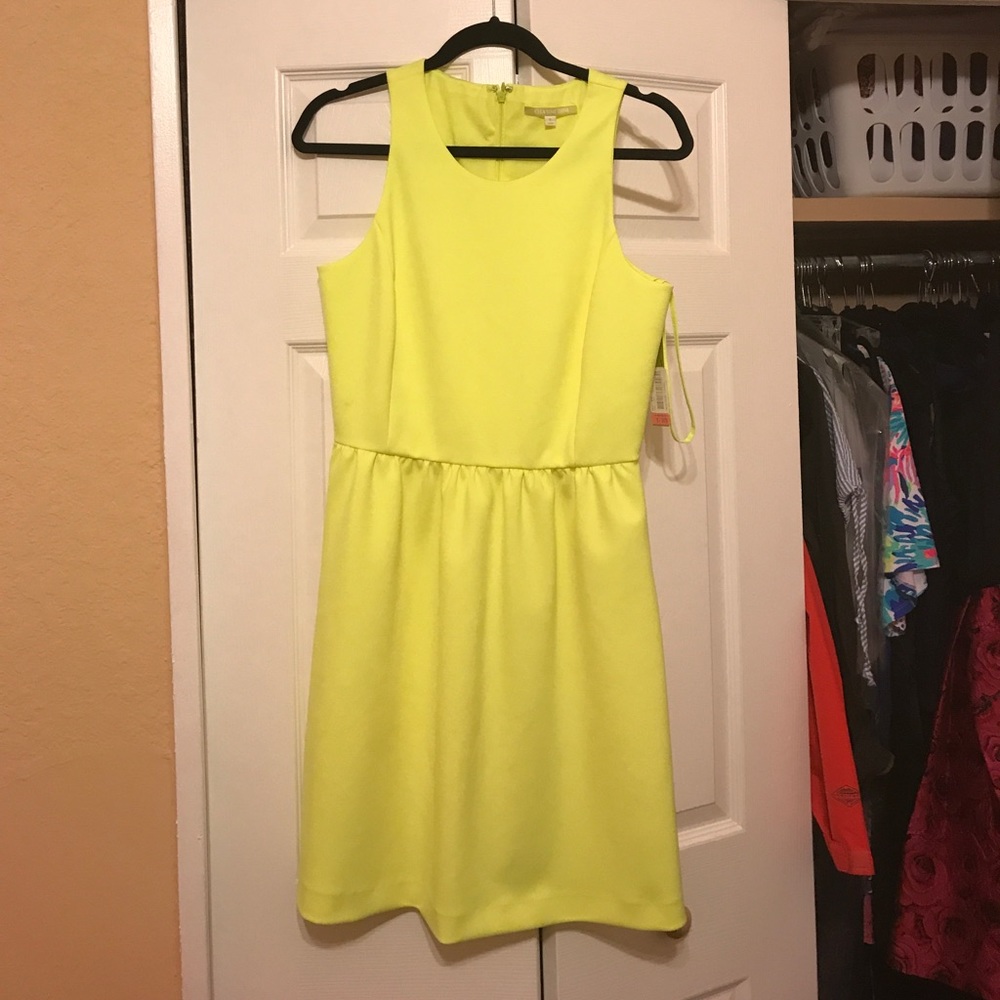 New! Gianni Bono neon yellow dress. Size S.