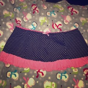 Plus size lingerie skirt w/thong