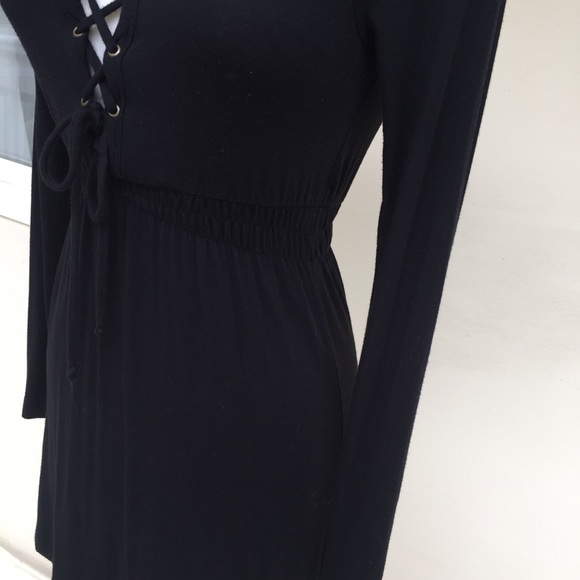 Vintage 90’s Miss Sixty Long Sleeved Black Dress - Picture 5 of 8