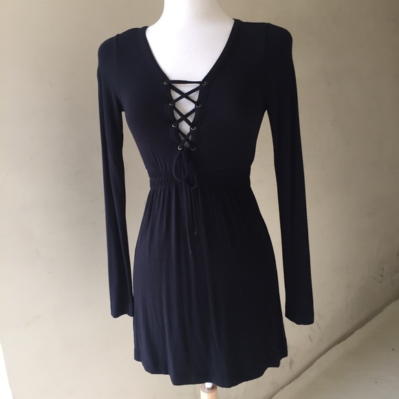 Vintage 90’s Miss Sixty Long Sleeved Black Dress - Picture 8 of 8