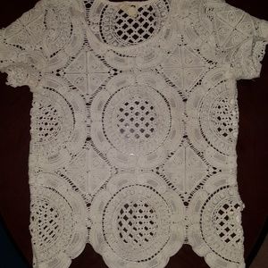 LA Hearts size small crochet top