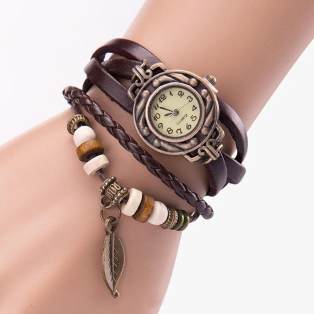 🔥Multilayer watch band with leaf.
