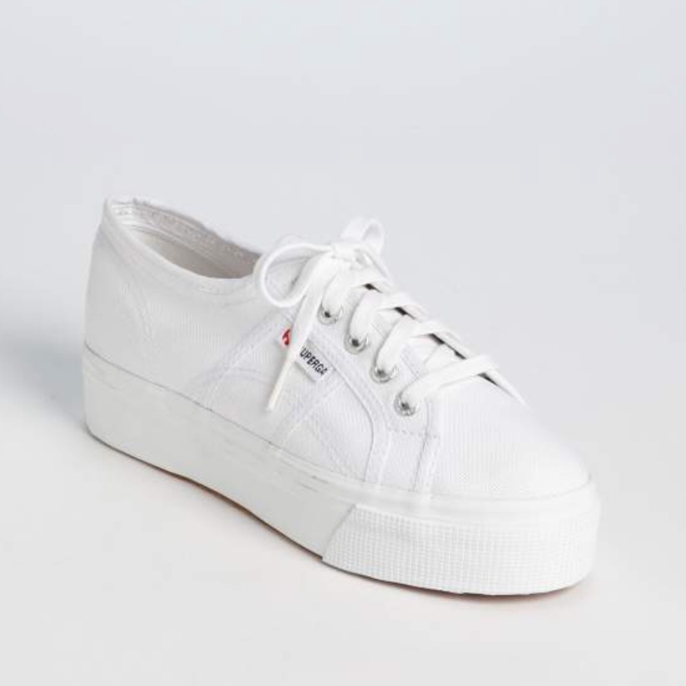 'Acot Linea' 
SUPERGA WHITE PLATFORM SNEAKERS