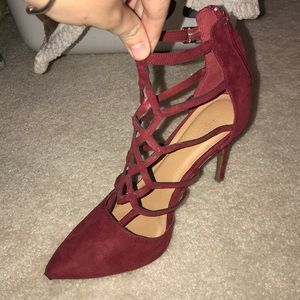 Crimson red heels