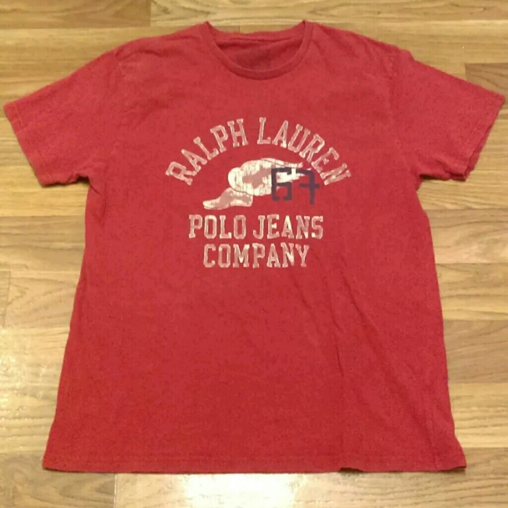 Polo Ralph Lauren Pwing red jeans co T-shirt L