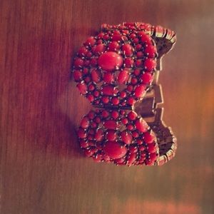 Stella & Dot red beaded bracelet great condition