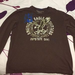 Brown American Eagle Men’s long sleeve shirt