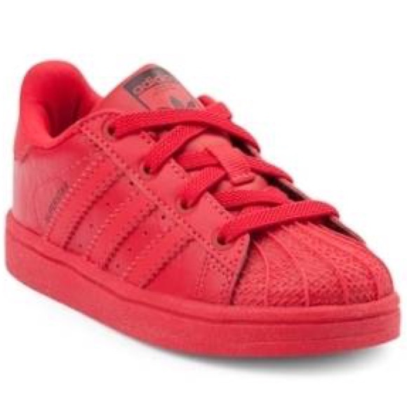 Adidas Other - Adidas All Red Superstar Toddler’s Shoes