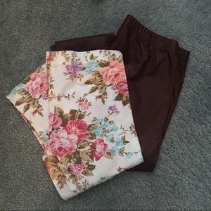 A set of leggings