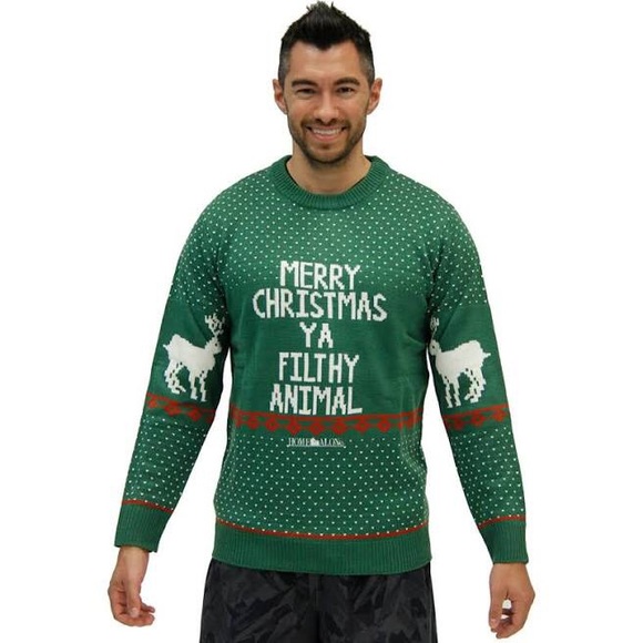 Other - Merry Christmas Ya Filthy Animal sweater - worn 1x