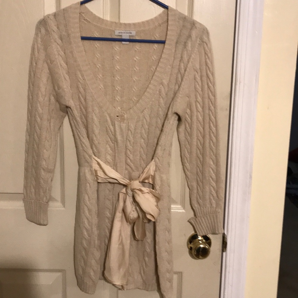 Boston proper sweater with sash