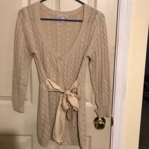 Boston proper sweater with sash