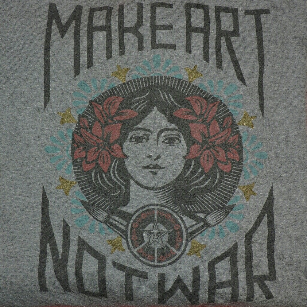 Obey Make Art Not War Zip Hoodie