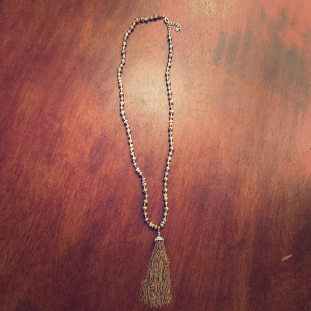 Stella & Dot goldish Brown with detachable tassel